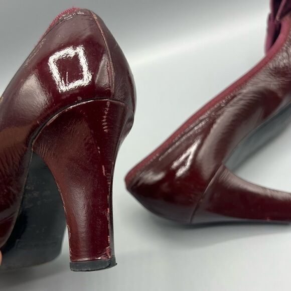 Marc Jacobs Leather Velvet Bow Heels - Picture 5 of 8